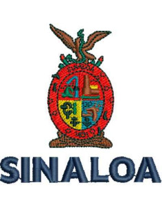 Sinaloa escudo para bordado