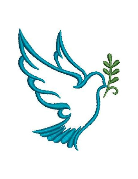 Peace Dove Embroidery Design