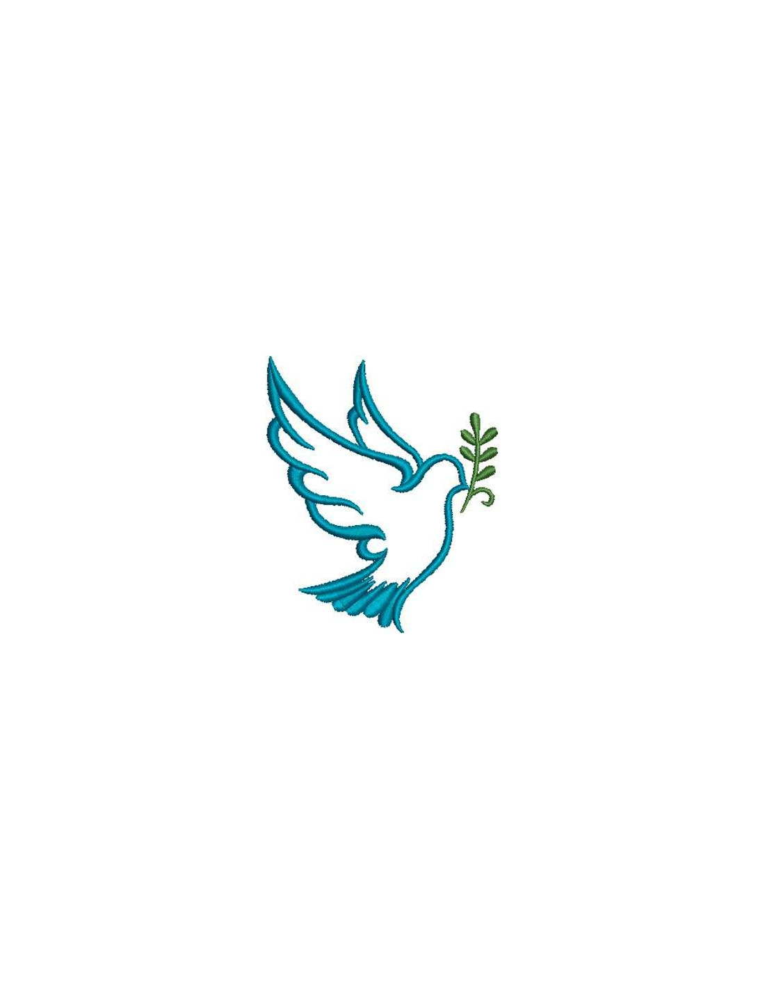 Peace Dove Design for embroidery