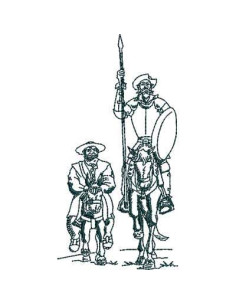 Don Quixote embroidery design