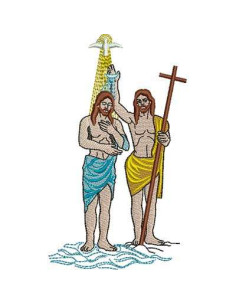 Saint John the Baptist embroidery design