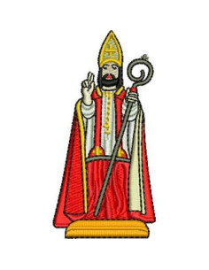 Saint Blaise embroidery design