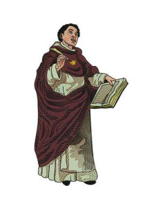 St. Thomas Aquinas 23 cm. embroidery design