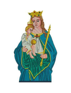 Our Lady of Miracles embroidery design