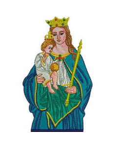 Our Lady of Miracles 13 cm Embroidery design