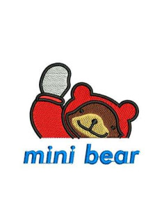 Embroidery Design Winter Bear  embroidery design