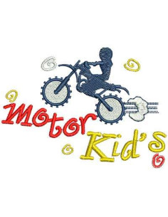 Bordado Motor kids Motorcycle diseño para bordado