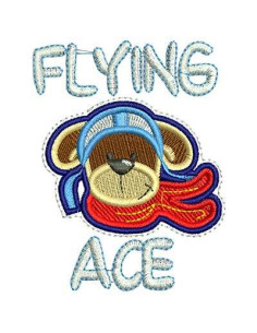 Embroidery Design Flying Ace  embroidery design