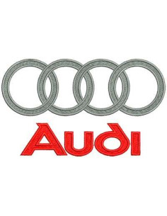 Audi embroidery design