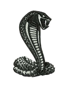 Cobra Mustang emblem embroidery  quality design