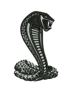 Cobra Mustang embroidery design