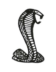 Cobra Snake mustang embroidery design