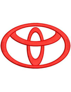  Toyota Emblem 11 cm. Embroidery design