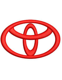  Toyota Emblem 6 cm. Embroidery design