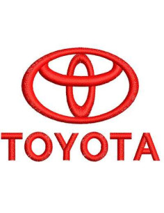  Toyota Logo 6 cm Embroidery design