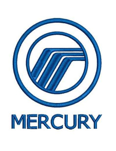  MERCURY Logo Embroidery design