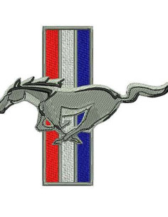  Mustang Emblem Embroidery design